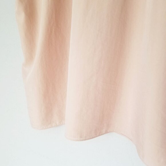 Eileen Fisher Mandarin Collar Top M Dune Tencel Blend Lightweight Lagenlook $198 - Picture 12 of 16